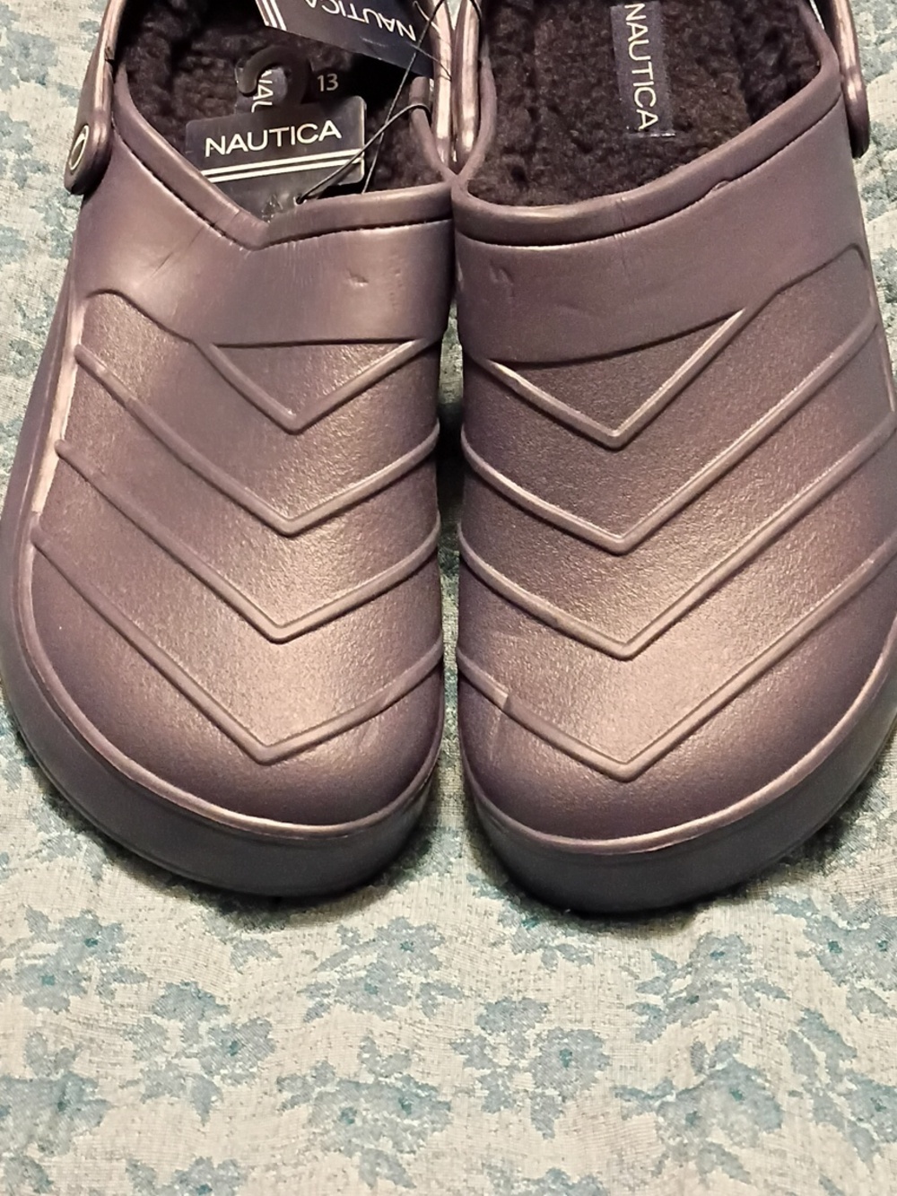 Nautica Lined Mens Casual Slip-On Sandals in Navy Blue*New*